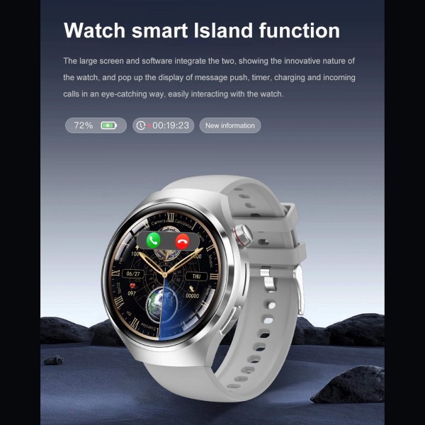Smartwatch Microwear DK56 –  Silver Silicone